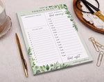 Botanical Daily Planner, Desk Pad