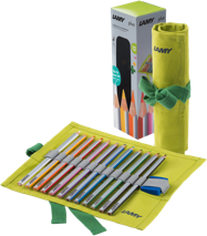Lamy Plus Colouring Pencils in Fabric Roll