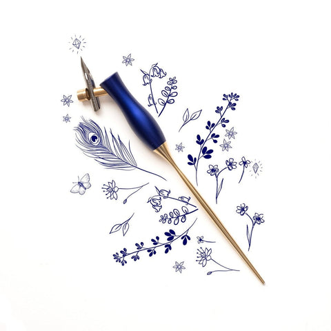 Tom's Studio Bloom Calligraphy Pen, Bluebell