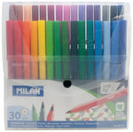 Milan Fibre Pens, 30 Pack