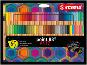 Stabilo Point 88 Arty Fineliner, Pack of 65