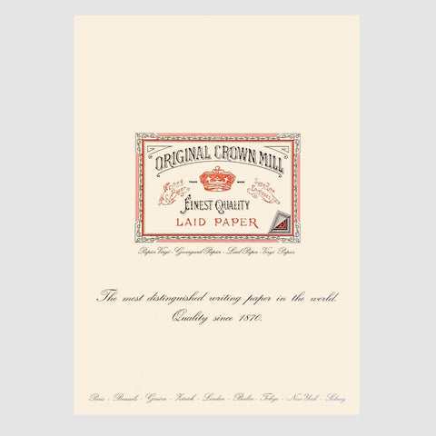 Original Crown Mill A4 Laid Writing Paper
