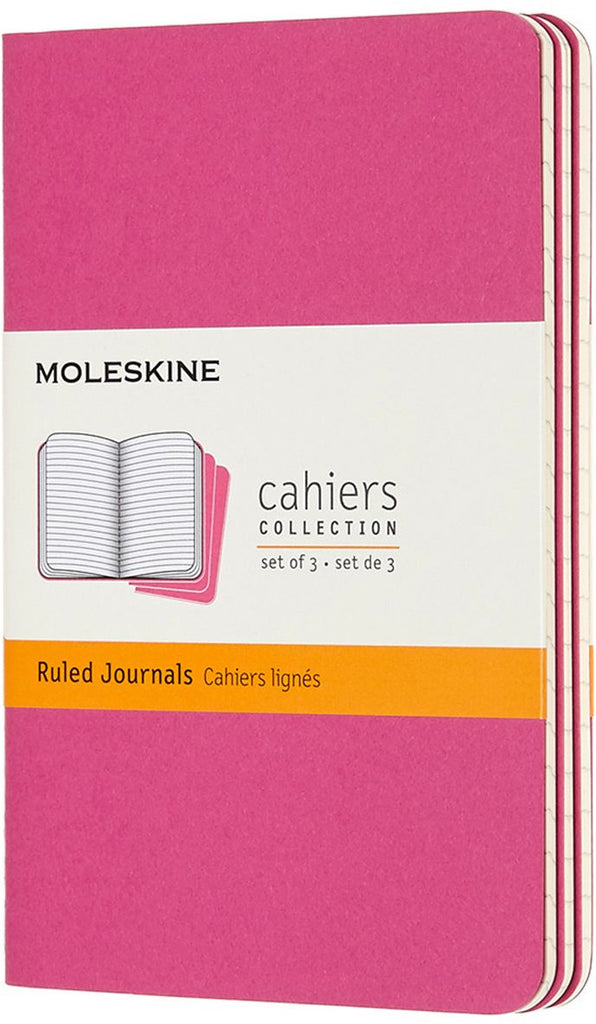 Moleskine Cahier Journals, Set of 3, Pocket Size – Bartrums & Co Ltd