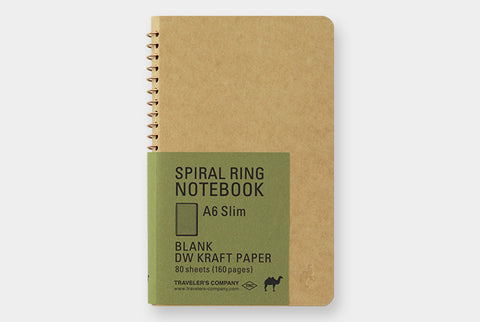 Traveler's Company A6 Slim Notebook, Kraft Paper