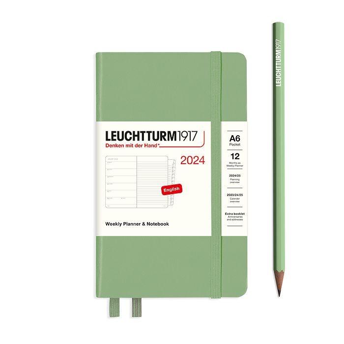 Leuchtturm1917 2024 Planner, A6 Week to View With Notes, Hard Cover –  Bartrums & Co Ltd
